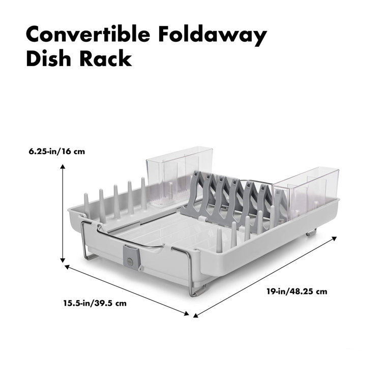 Foldaway dish online rack